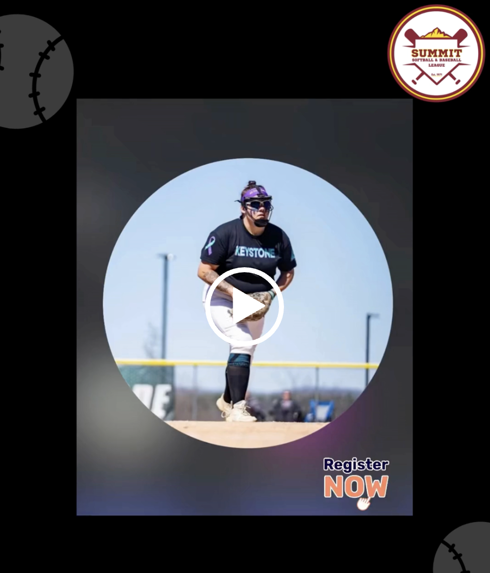 Softball pitcher on mound